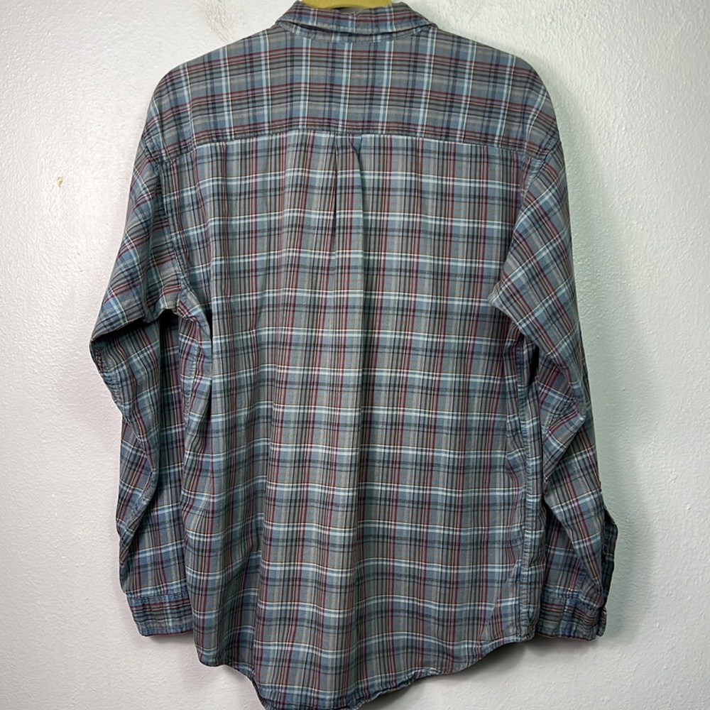 Patagonia Organic Cotton Plaid Long Sleeve Button Front Shirt Medium - Picture 6 of 6